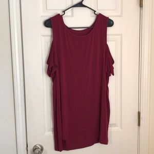 American Eagle Soft + Sexy Cutout Shoulder Top